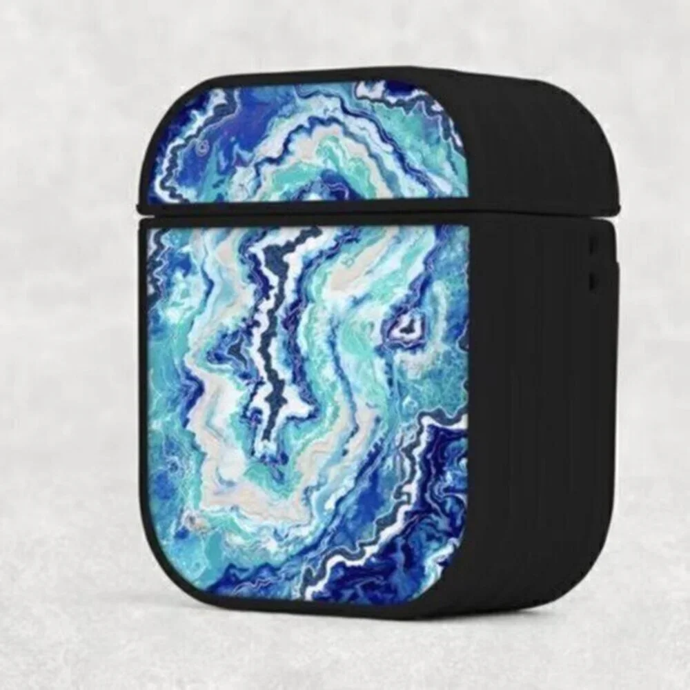Blue Ocean Geode Airpod Case